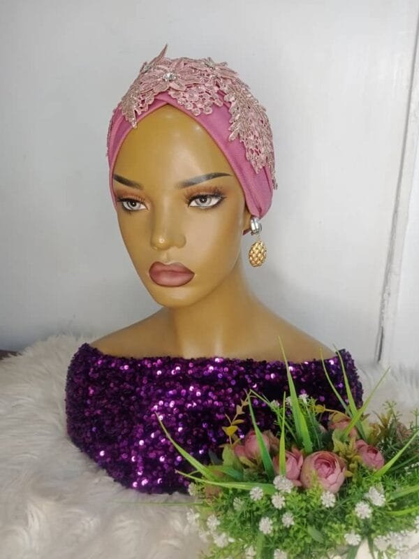 Awesome Onion  Applique Turban Cap