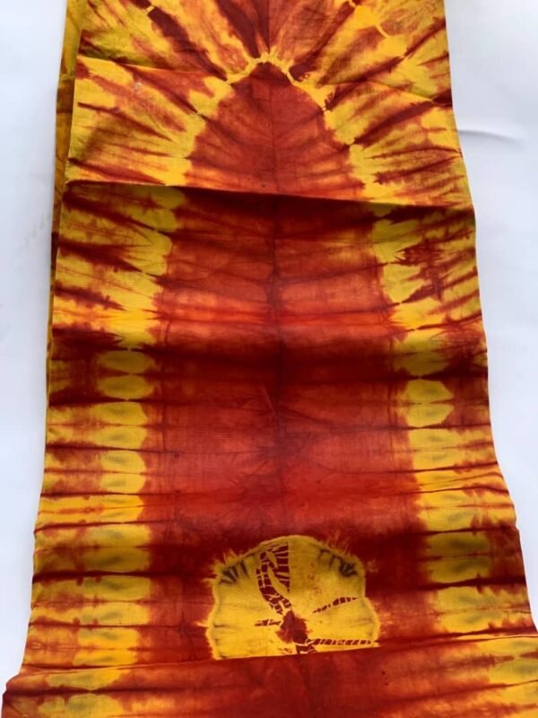 Zianova   Adire Red & Golden Yellow (5 Yards)